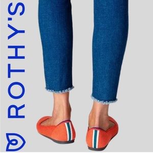 Rothy’s The Flat Persimmon Marina Stripe